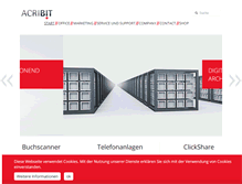 Tablet Screenshot of acribit.de